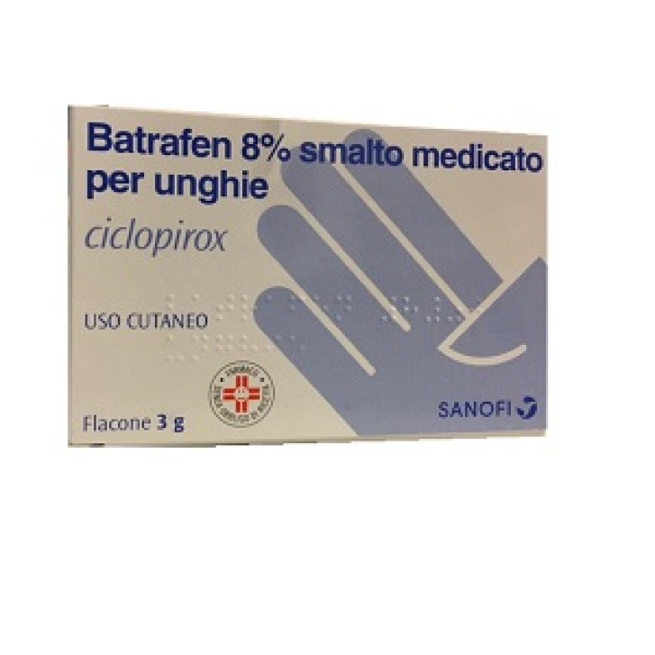 Batrafen Smalto Unghie 8% Ciclopirox Onicomicosi Fiala 3 grammi