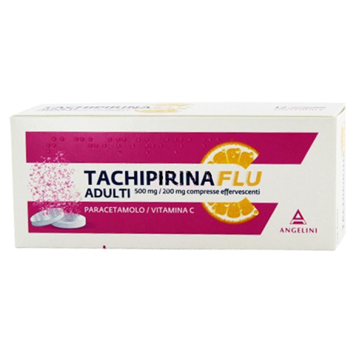 Tachifluactiv Fluidificante 500 mg + 200 mg Paracetamolo 12 Compresse