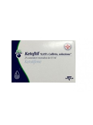 Ketoftil Collirio 0,05% Ketotifene 25 Fiale 0,5 ml