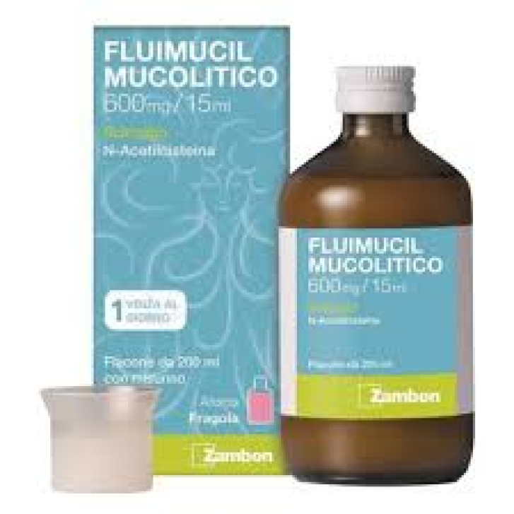 Fluimucil Mucolitico 600 mg/15 ml Sciroppo Espettorante 200 ml