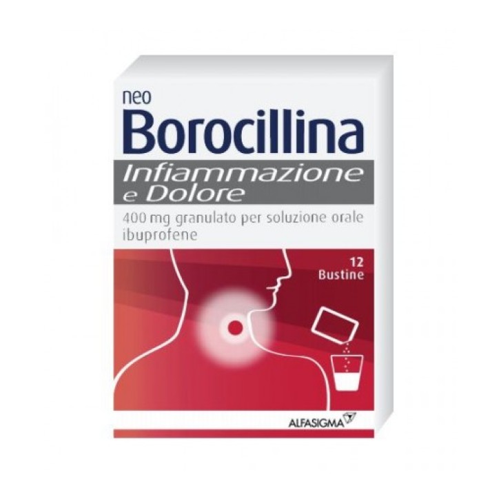 NeoBorocillina Infiammazione e Dolore 400 mg Granulato Soluzione Orale 12 Bustine