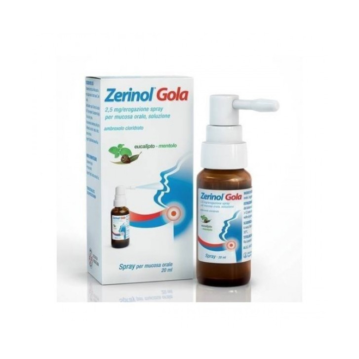 Zerinol Gola Spray 2,5mg Ambroxolo 20 ml