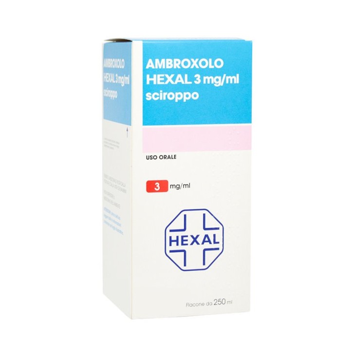 Ambroxolo Hexal 3 mg/ ml Sciroppo Espettorante Flacone 250 ml