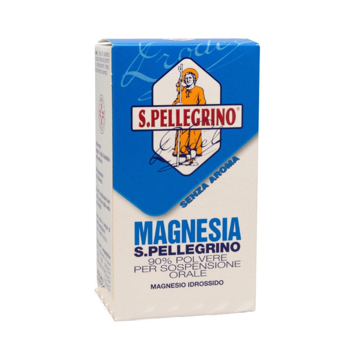 Magnesia San Pellegrino Polvere per Sospensione Orale Magnesio di Idrossido Antiacido 100 grammi