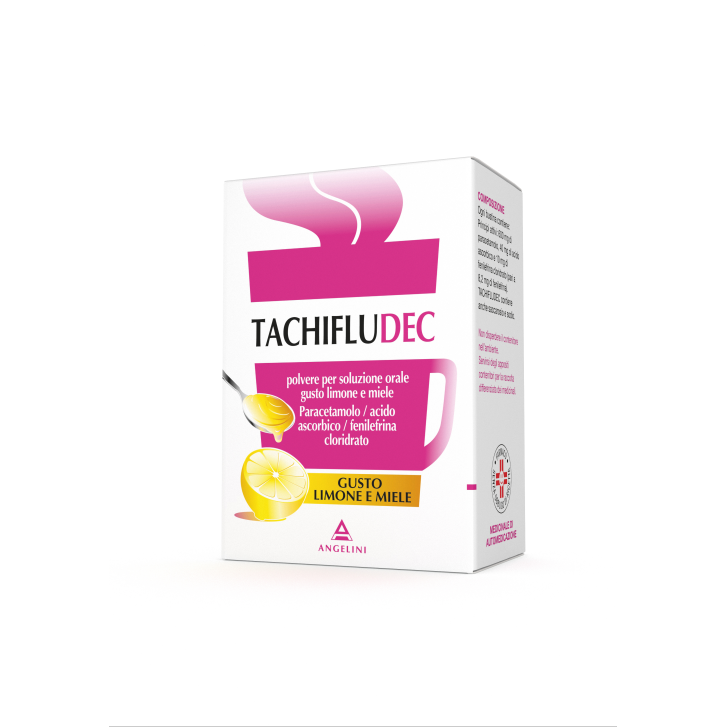 Tachifludec Paracetamolo Influenza Limone e Miele 10 Buste