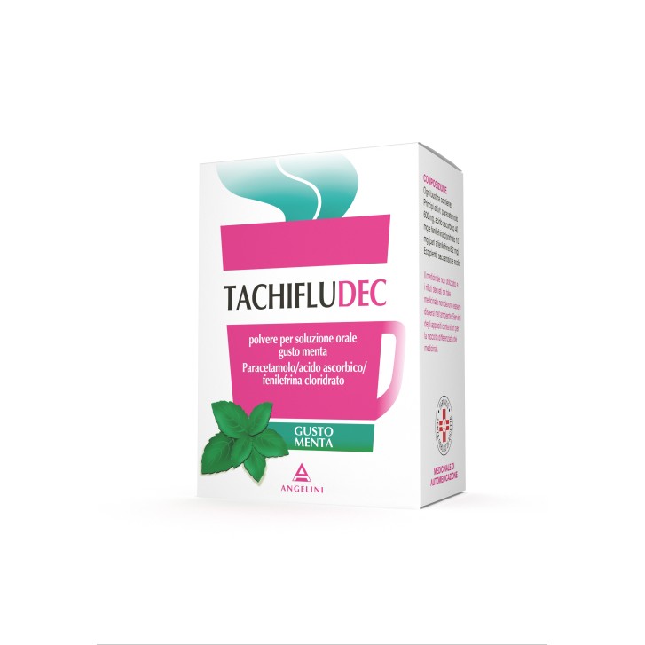 Tachifludec Paracetamolo Influenza Menta 10 Buste