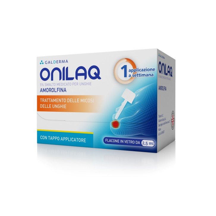 Onilaq Amorolfina Smalto Unghie 2,5 ml + Tappo Applicatore