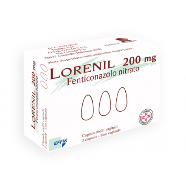 Lorenil 200 mg 3 Capsule Molli Vaginale