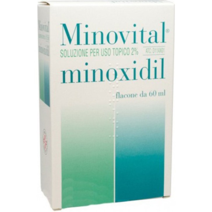 Minovital 2% Minoxidil Soluzione Cutanea Contro Alopecia Androgenica 60 ml