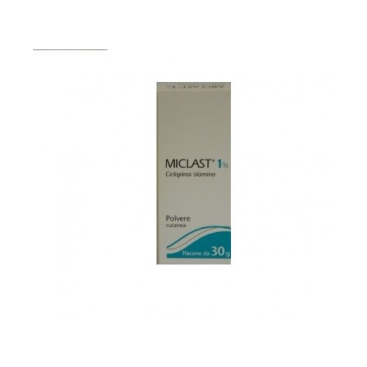 Miclast Polvere Cutanea 1% Ciclopiroxolamina 30 grammi