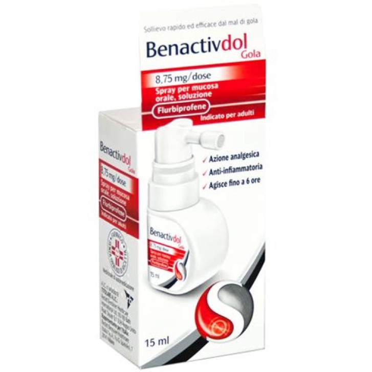 BenactivDol Gola Spray per Mucosa Orale 15 ml
