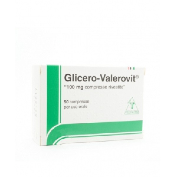 Glicerovalerovit 100 mg + 40 mg 50 Compresse Rivestite