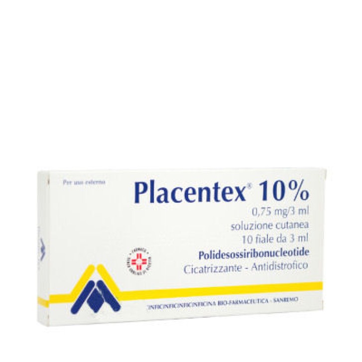 Placentex 10% 0,75 mg Soluzione Cutanea 10 Fiale