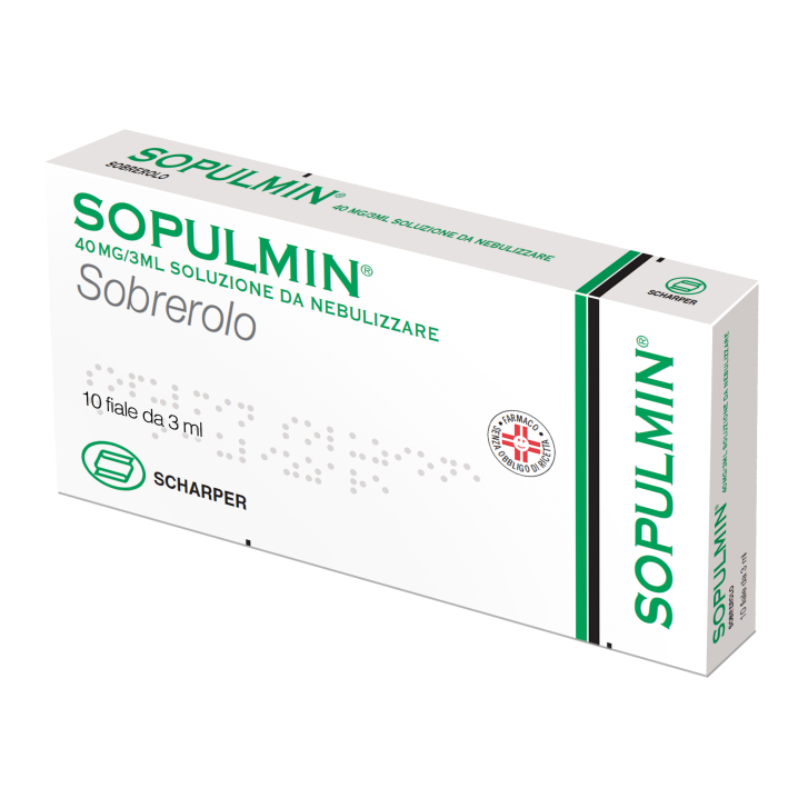 Sopulmin Nebulizzatore 40 mg Sobrerolo 10 Fiale 3 ml