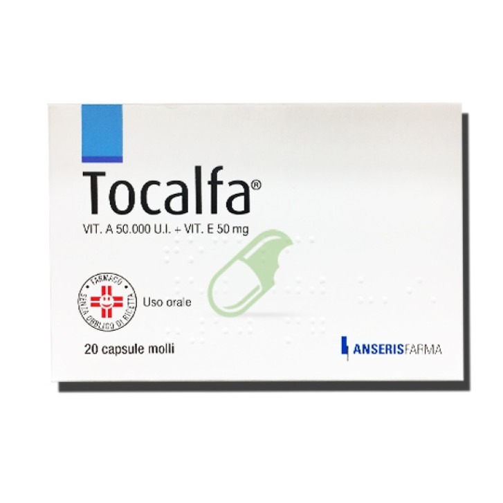 Tocalfa 50000 UI + 50 mg Vitamina A + E 20 Capsule Molli