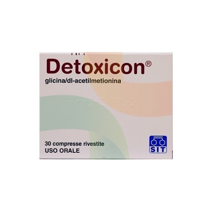 Detoxicon 175 mg + 125 mg Glicina Di-Acetilmetionina 30 Compresse Rivestite