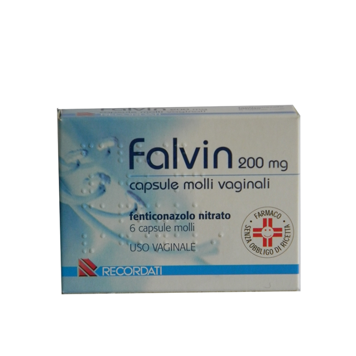 Falvin 1000 mg Fenticonazolo Antimicrobico 6 Capsule Molli Vaginali