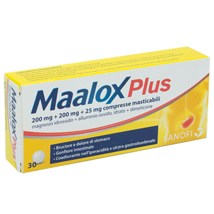 Maalox Plus 30 Compresse Masticabili Farma 1000