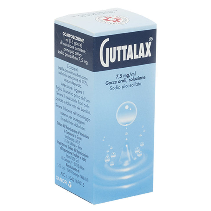 Guttalax Gocce 7,5mg/ml Bisacodile Lassativo 15 ml F1000