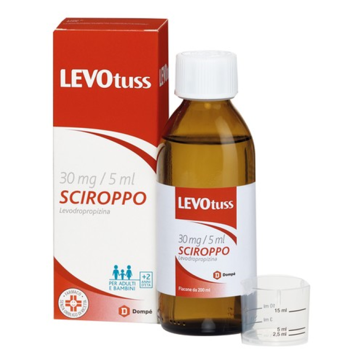 Levotuss Sciroppo per la Tosse 30 mg/5 ml 200 ml
