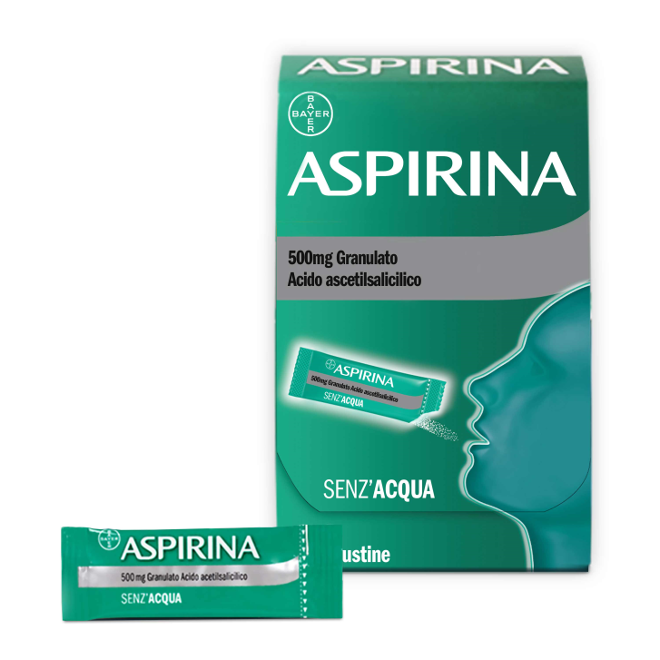 Aspirina Granulato 500 mg Acido Acetilsalicilico 10 Bustine