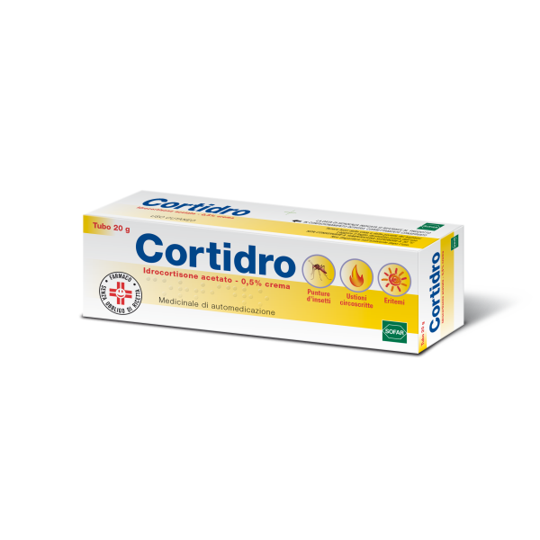 Cortidro 0,5% Crema Idrocortisone Acetato Anti-Irritazione 20 grammi