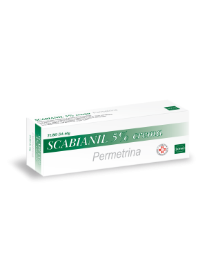 Scabianil Crema 5% Permetrina Scabbia Tubo 60 grammi