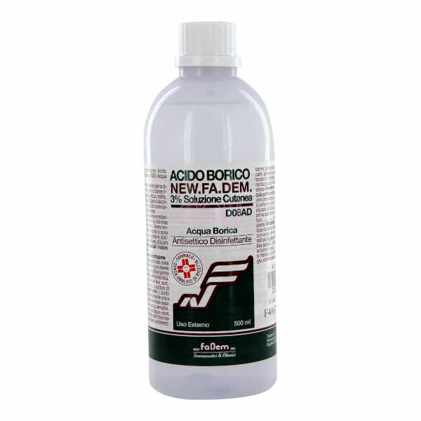 New.Fa.Dem. Acido Borico 3% Soluzione Cutanea 500 ml