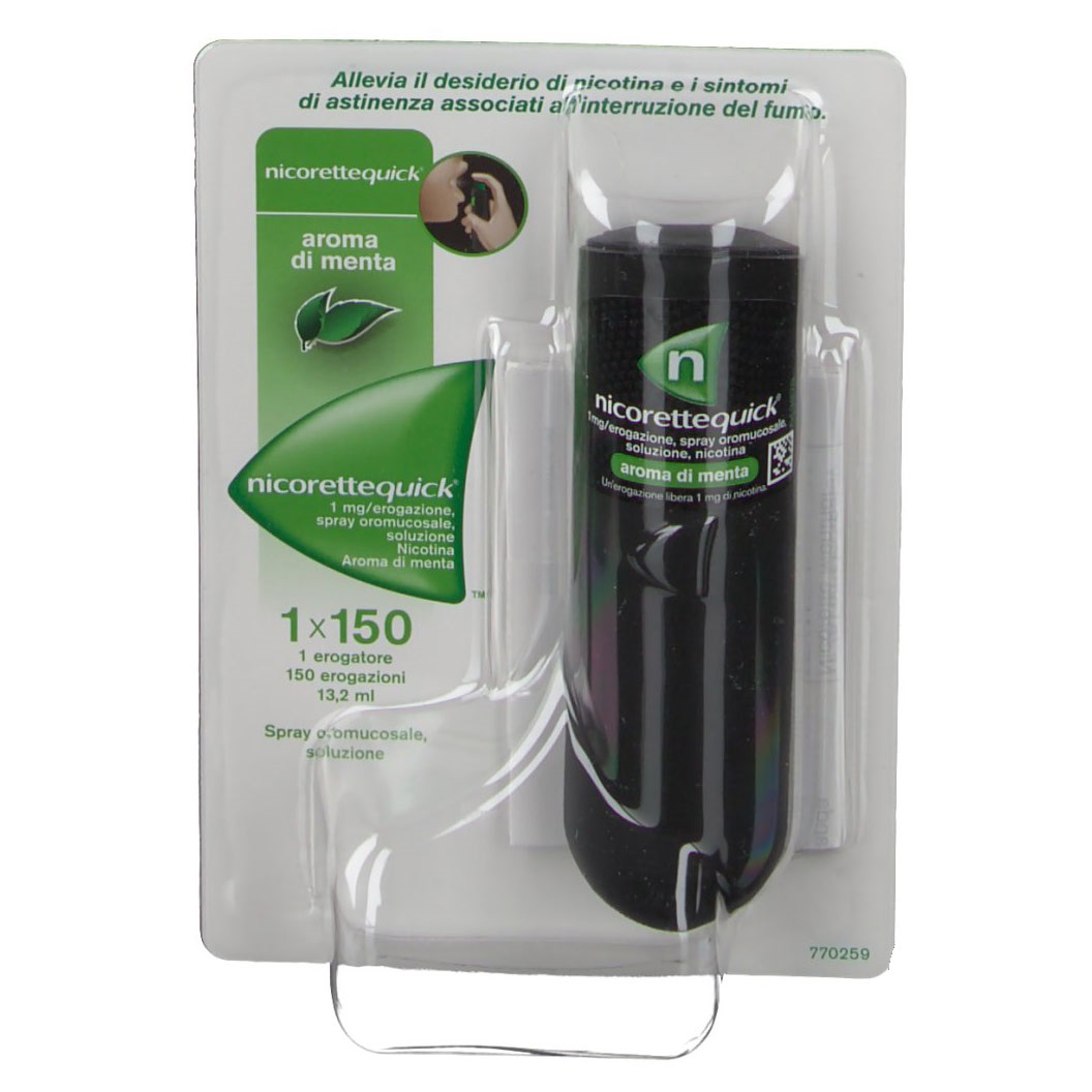 Nicorette Quick Spray Oromucose 1 mg Nicotina 1 Flacone 13,2 ml
