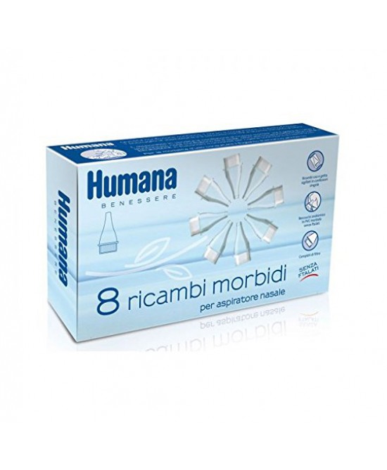 Humana Ricambio Morbido Aspiratore Nasale 8 pezzi