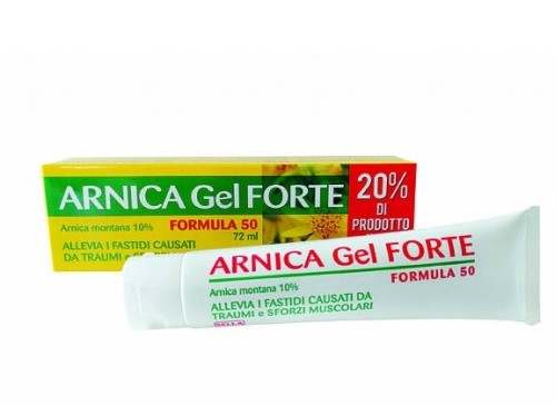 Arnica 10% Gel Forte Formula 50 Gel Lenitivo per Traumi 72 ml