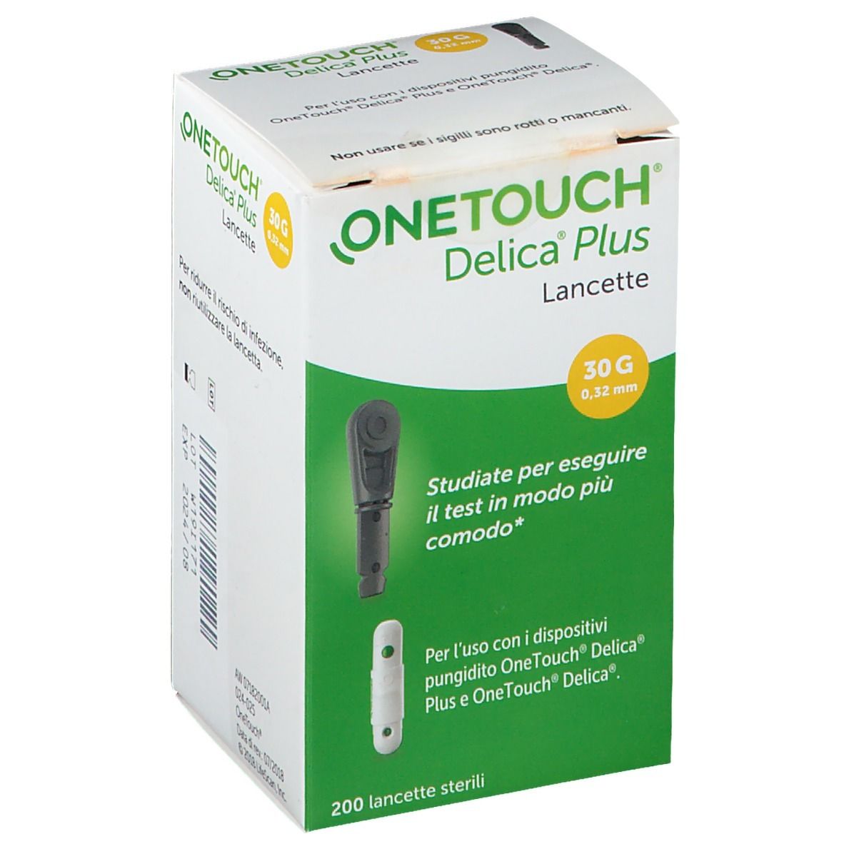 One Touch Delica Plus Lancette Pungidito 200 pezzi