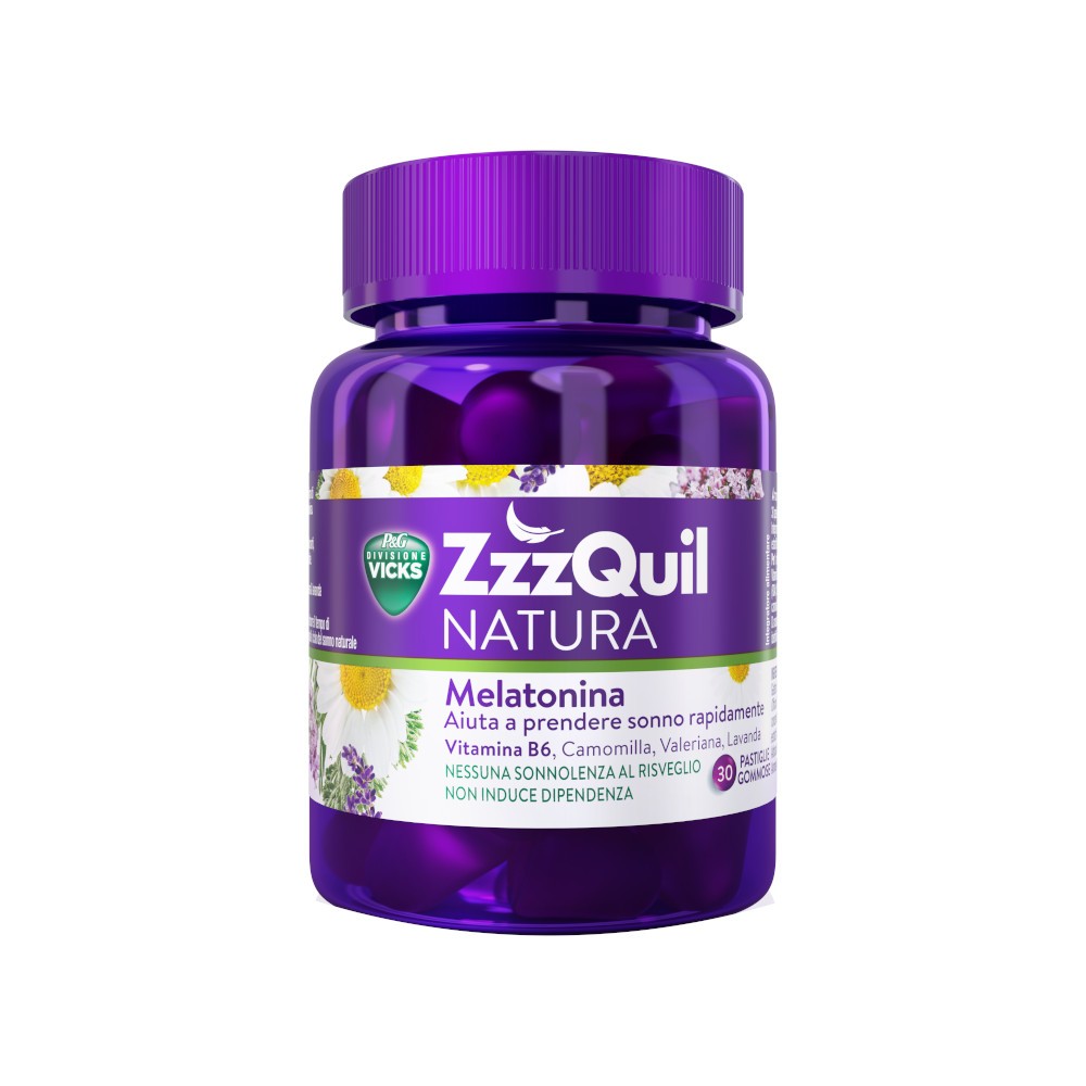 Vicks ZzzQuil Natura 30 Pastiglie - Integratore Sonno