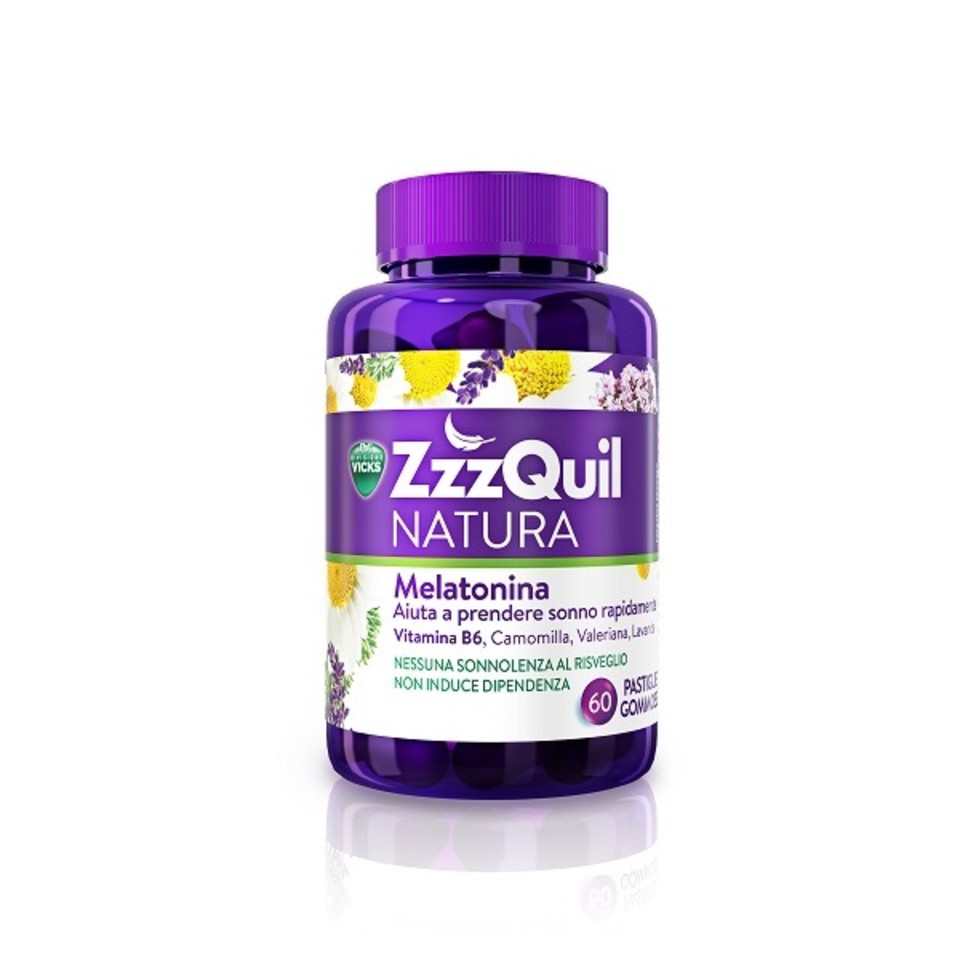 Vicks ZzzQuil Natura 60 Pastiglie - Integratore Sonno