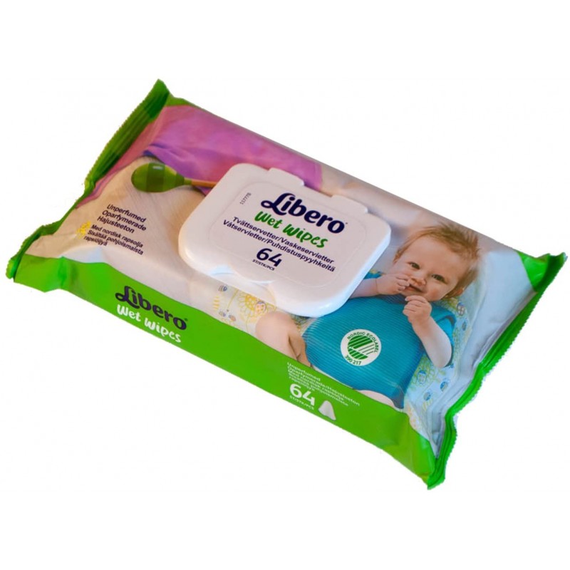 Libero Wet Wipes Salviette Umidificate 64 Pezzi