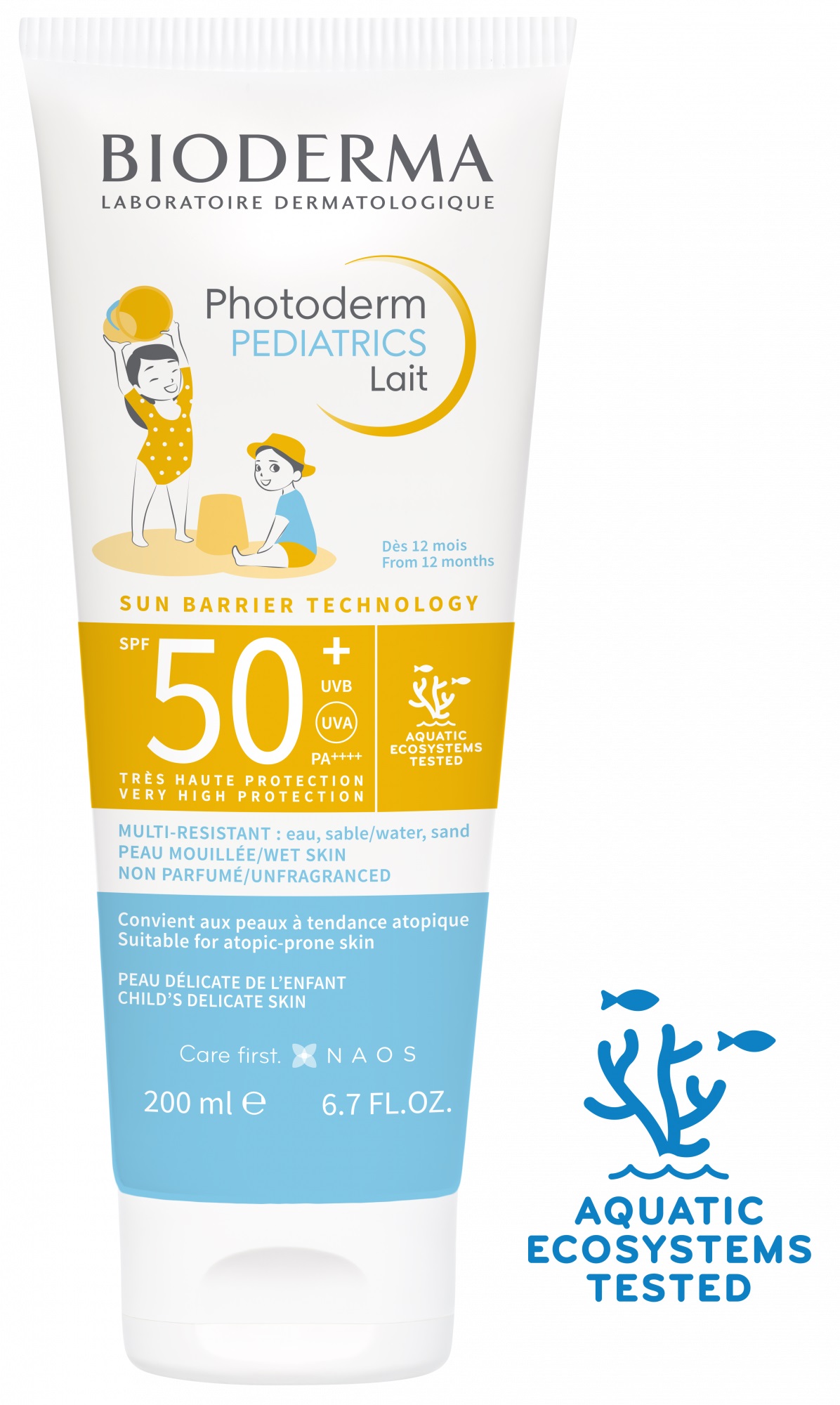 Bioderma Photoderm - Pediatrics Mineral Latte Solare Bambini SPF50+, 200Ml-image