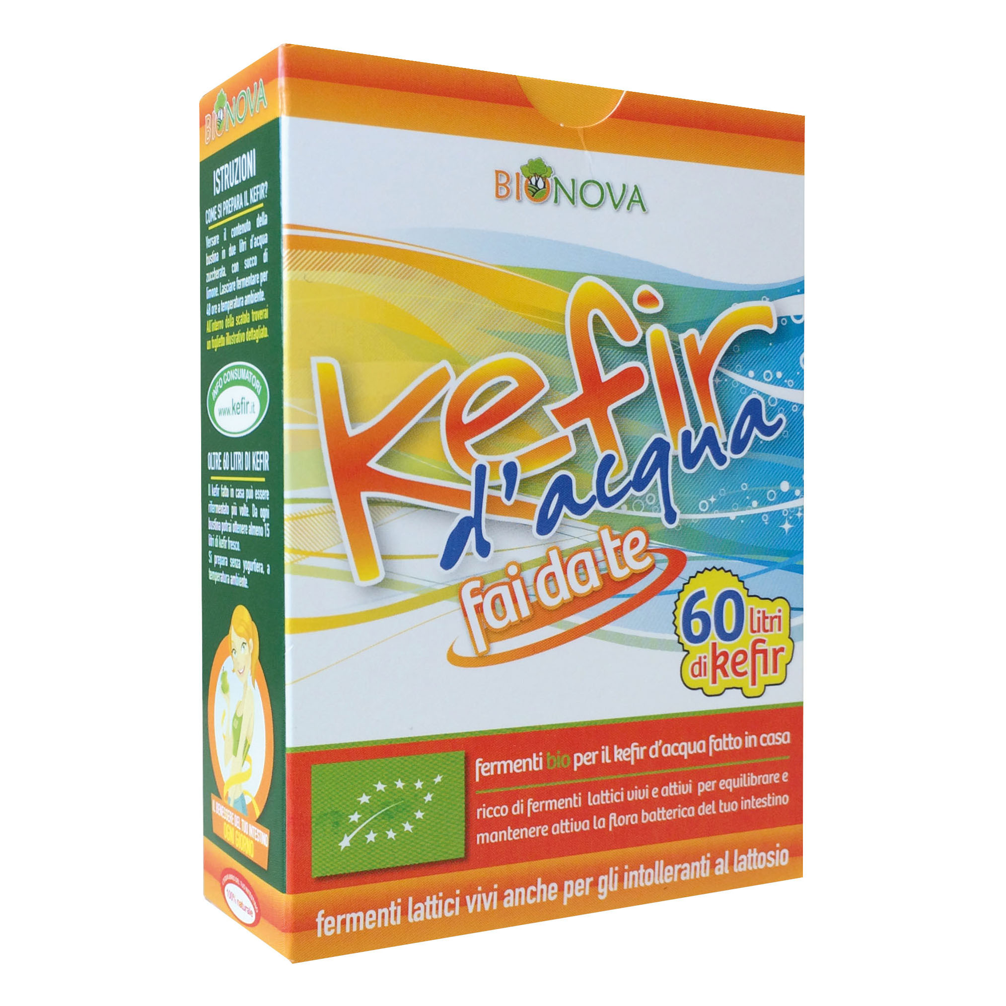 Biostarter per Kefir D' Acqua 4 x 5 grammi