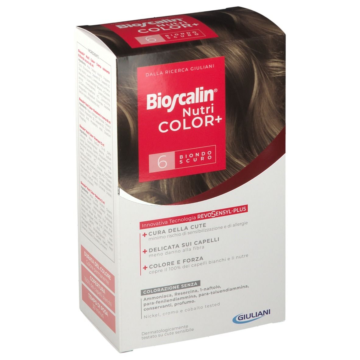 Bioscalin Nutri Color Plus 6 Biondo Scuro Trattamento Colorante