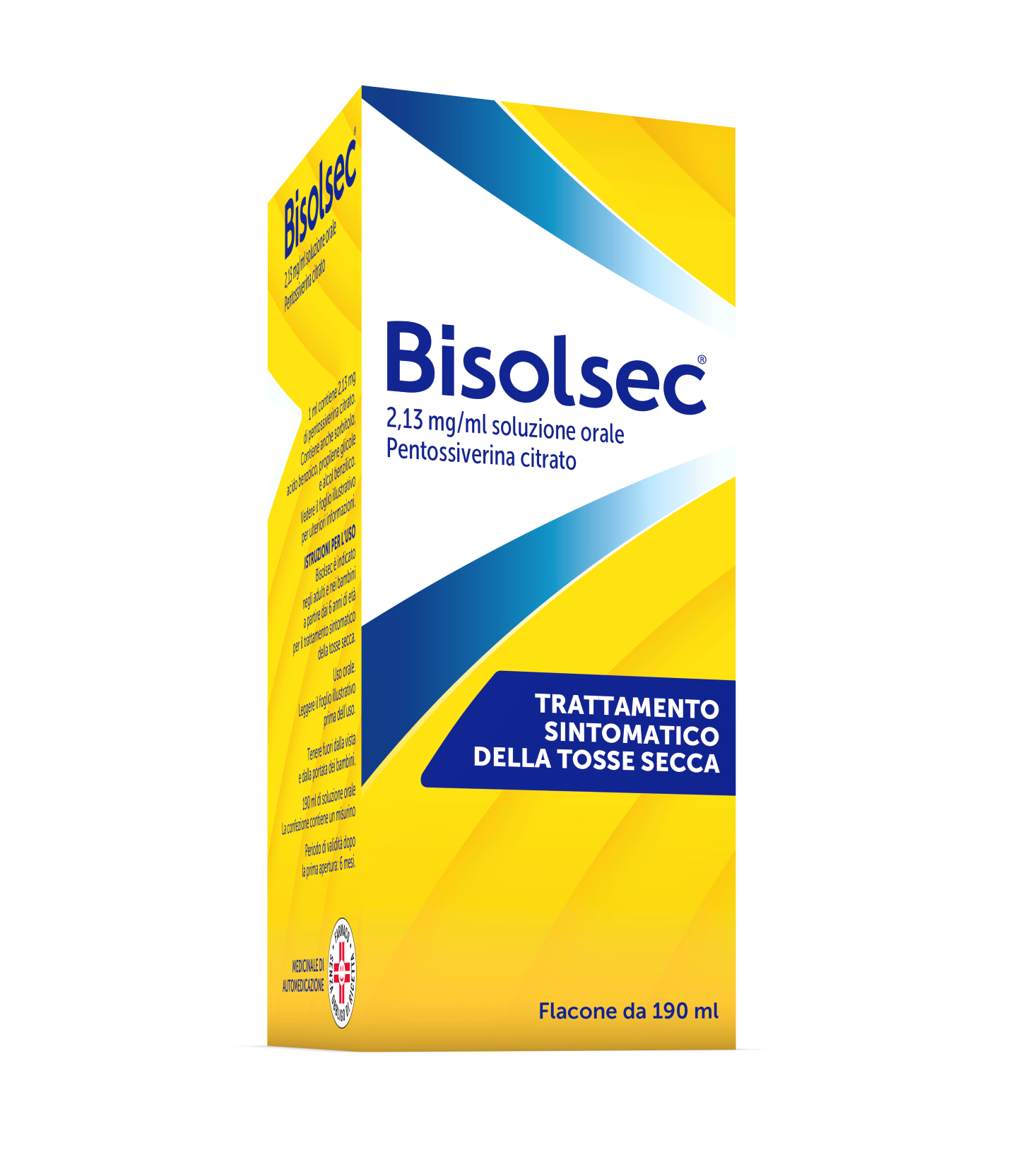 Bisolsec Sciroppo Sedativo Tosse Secca Pentoxiverina 190 ml