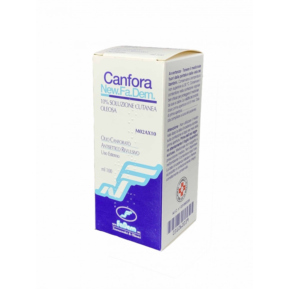 New.Fa.Dem. Canfora 10% Soluzione Cutanea Oleosa 100 ml