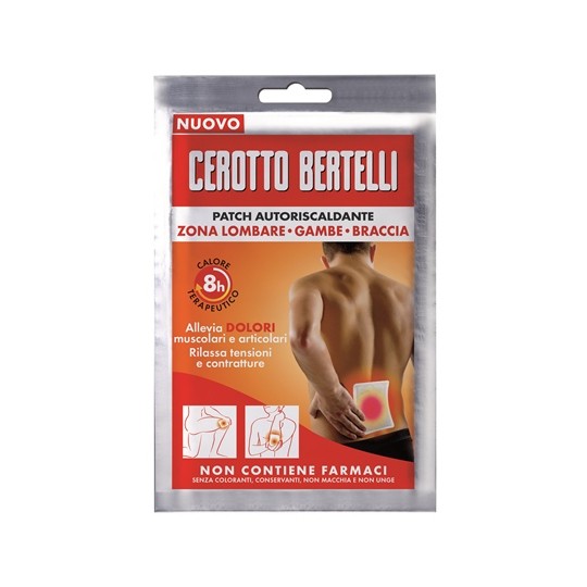 Bertelli Cerotto Autoriscaldante Zona Lombare - Gamba - Braccia 1 pezzo