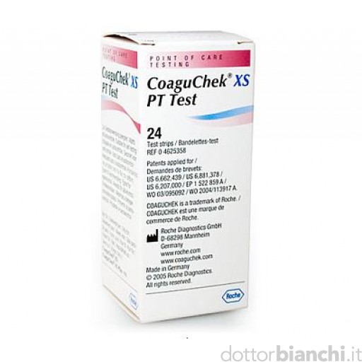 CoaguChek XS Strisce PT Test 24 Strisce