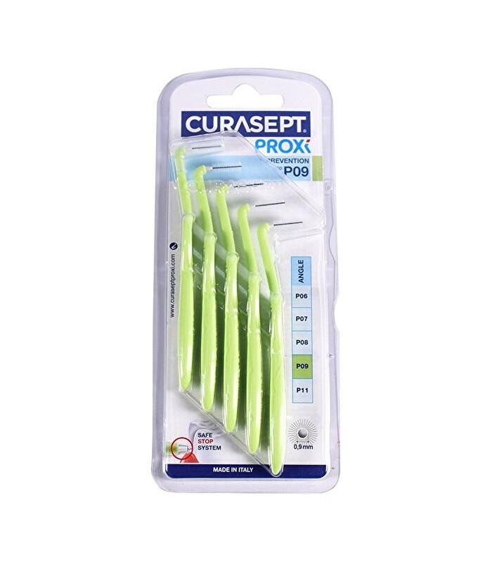 Curasept Proxi Prevention Scovolino Testina Angolata P09 Verde 5 Pezzi