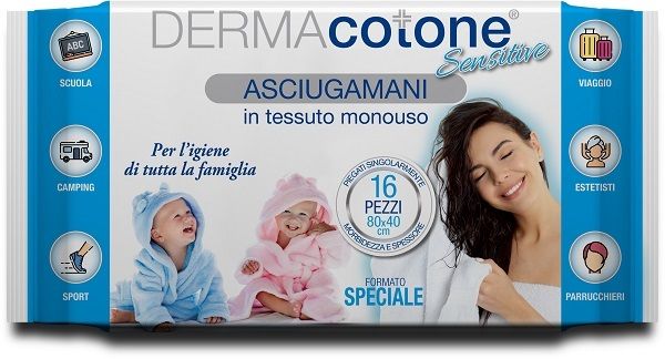 Dermacotone Asciugamani 80x40 cm 16 pezzi