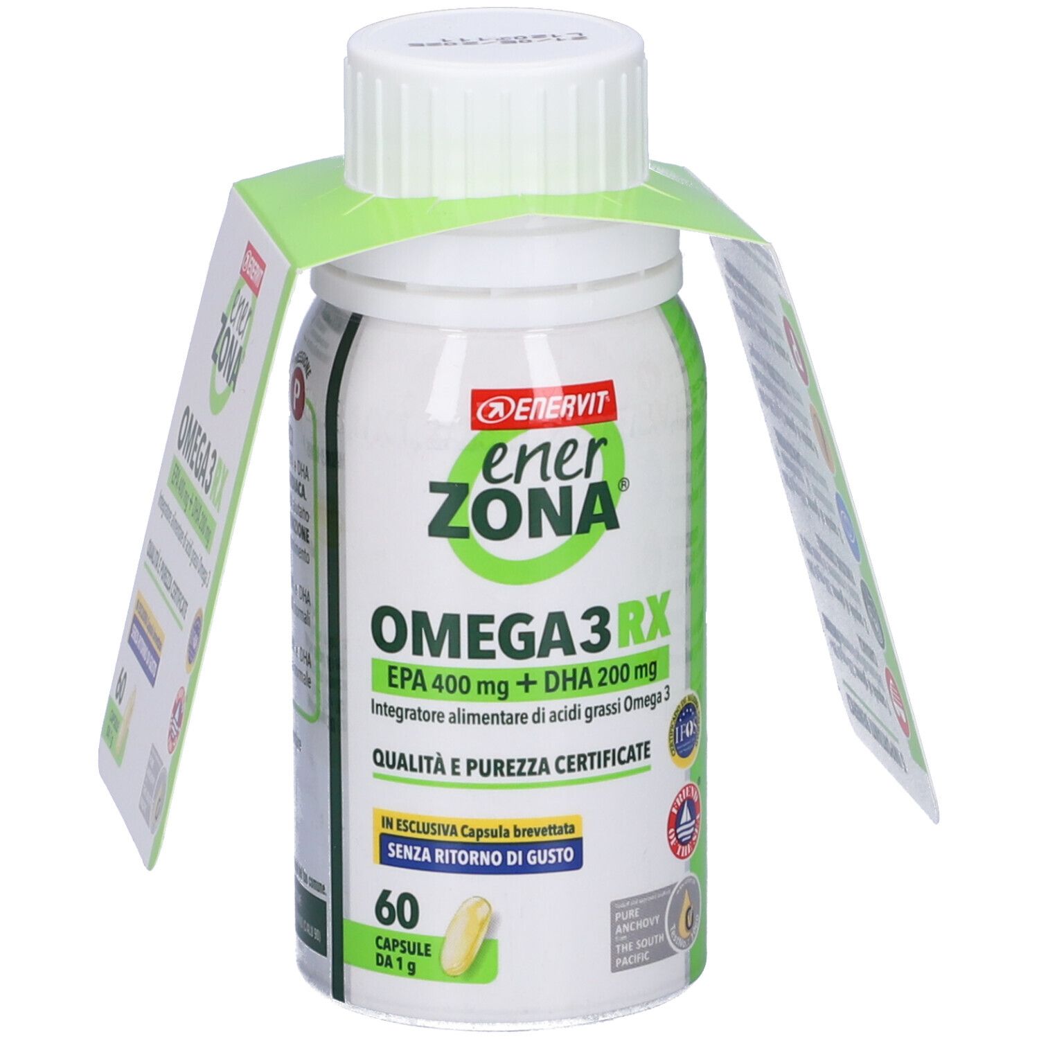 Enerzona Omega 3 Rx 60 capsule - Integratore Acidi Grassi Omega 3
