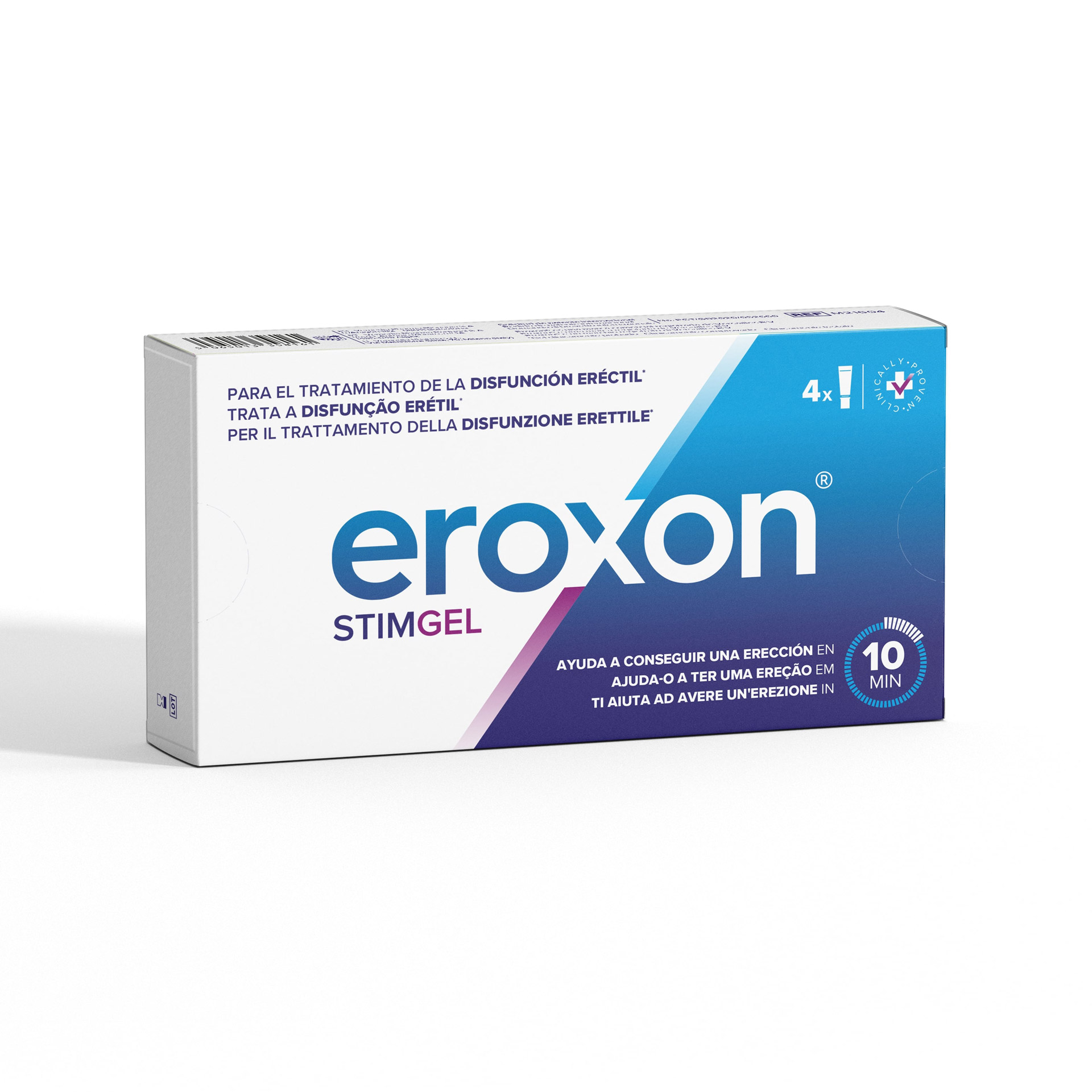 Eroxon StimGel Trattamento Disfunzione Erettile 4 Tubi 0,3 ml