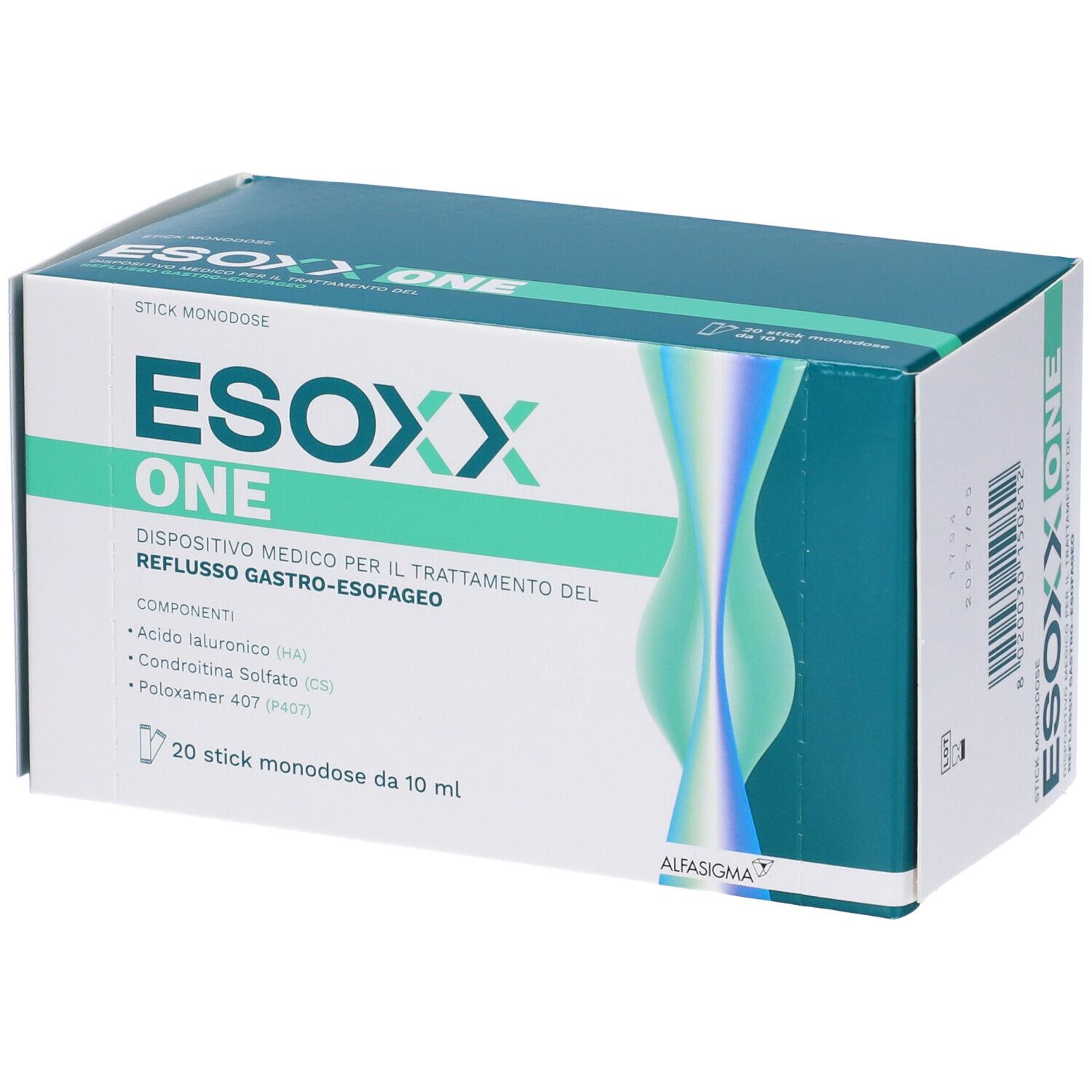 Esoxx One, Dispositivo Medico ad Azione Meccanica che Consente di Ridurre Rapidamente i Sintomi Correlati al Reflusso Gastro-Esofageo, 20 Bustine Orosolubili