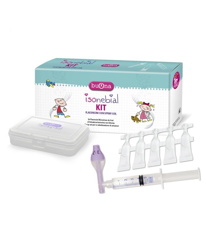 Isonebial Kit 20 Flaconcini Soluzione Isotonica + Spray