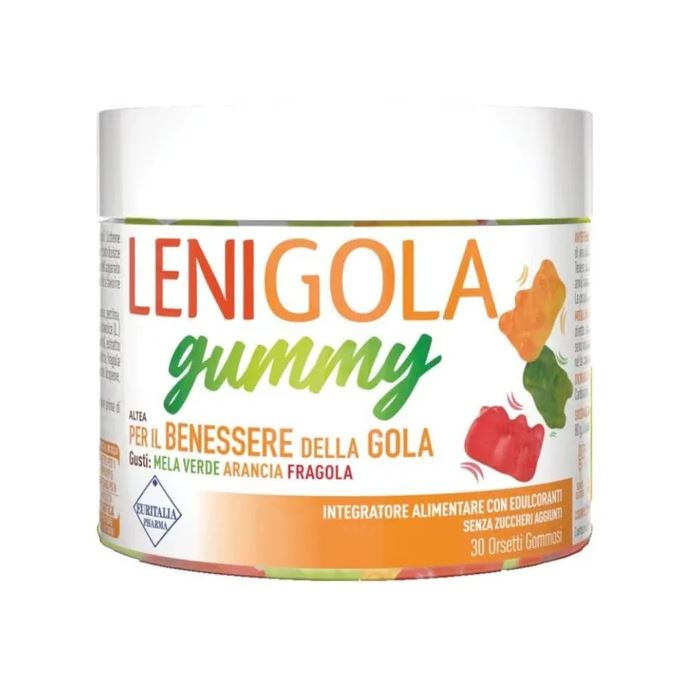 Lenigola Caramelle Gummy 30 pezzi - Integratore Benessere Gola