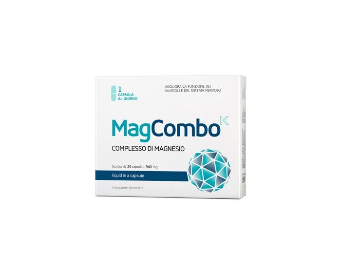 MagCombo 20 capsule - Integratore Magnesio e Vitamine C e B